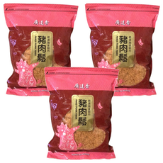 廣達香 豬肉鬆, 精選後腿豬肉, HACCP與ISO22000認證, 1kg, 3包