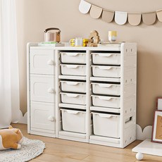 lilikoko 哩哩摳摳 B2 號收納櫃 組合五, 玉蓮白, 5層