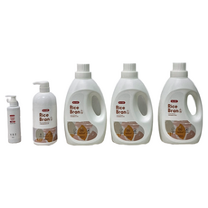 Doricare 朵樂比 米糠濃縮洗衣精洗潔精 含2000ml米糠洗衣精x3瓶 + 1000ml米糠洗潔精x1瓶 + 200ml私密衣物手洗精, 7.2L, 1組