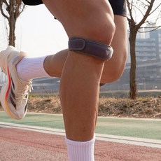 Gripit 一條線護膝氣墊, 灰色, 1個