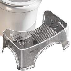 Market Plan 多用途馬桶腳踏凳, 透明