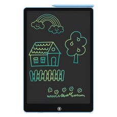 YaYa 大螢幕 LCD 繪圖板 學習玩具, 藍色, 1個