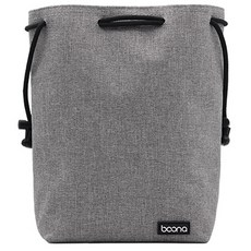 baona 包納 牛津布相機收納包 方形 中號, 灰色 15*10*21cm, 1個