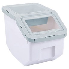 寵物飼料桶 小款, 青色, 1個