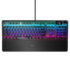 steelseries 賽睿 Apex 5 有線電競鍵盤 英文 原廠保固, 黑色, 混合式藍色機械式