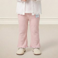 milkmile 花朵兔子喇叭羅紋內搭褲