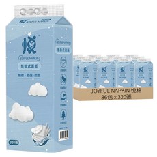 JOYFUL NAPKIN 悅棉 可掛式抽取面紙, 1包, 36包