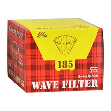 Kalita 波浪濾紙 KWF-185 110 x 110 x 80 mm, 50張, 1盒