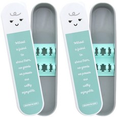 BLUE TABLE 無噪音餐具盒組, 薄荷豆, 2套