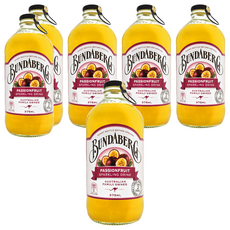 BUNDABERG 賓德寶 百香果風味氣泡飲, 375ml, 6瓶