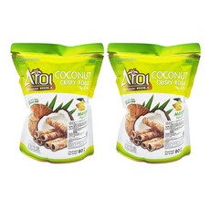 椰子捲心酥 芒果口味, 2包, 80g