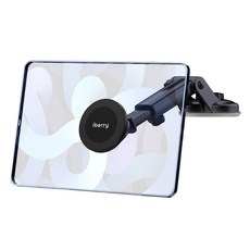 i Berry UF 超強力 MagSafe 相容車用磁吸平板手機吸附式支架, 1個, 黑色