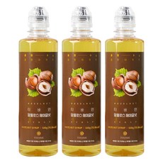 티바인 제로슈가 헤이즐넛 시럽, 520g, 3개