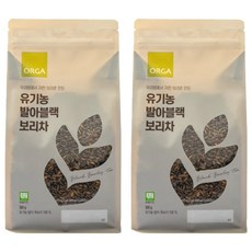 올가홀푸드 유기농 발아 블랙 보리차, 500g, 2개