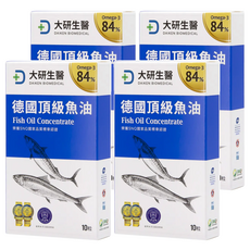 大研生醫 頂級魚油軟膠囊, 10顆, 820mg, 4盒