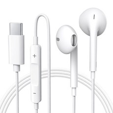 jwon 스마트폰 C타입 오픈형 유선 이어폰, JW-INE100, 화이트