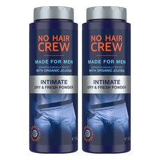 NO HAIR CREW 男士爽身粉, 2瓶, 100g
