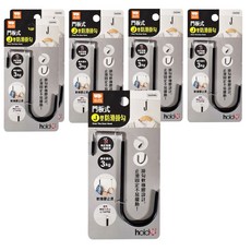 UdiLife 優的生活大師 hold 掛 門板式J型防滑掛勾 S6046 顏色隨機 免釘即用 防滑設計, 6個