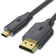 CODEWAY 4K Micro-HDMI轉HDMI 2.0影音傳輸線, 3m, 1條