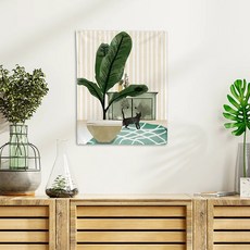 半島良品 絨面加厚裝飾掛布 01, 黑貓巴蕉葉