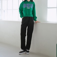 PEONIST 女款高腰鬆緊寬褲