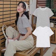 MIND BRIDGE 女款圓領T恤2件組 M1TS32A1