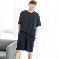 Mintcocoa 素色短袖男士家居服套裝