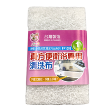 Little Pink Rabbit 粉彩小兔 真方便衛浴清洗布, 白色, 12個