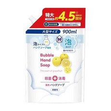 第一石鹼 泡沫洗手液 特大補充包 葡萄柚香 900ml 溫和潔淨, 1包