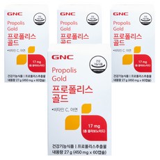 GNC 프로폴리스 골드, 60정, 4개