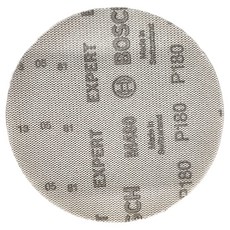 BOSCH 博世 台灣公司貨 超耐久M480 圓型黏扣集塵砂紙 P180 50張, 125mm, 1盒