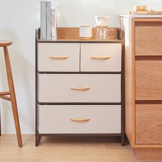 CASAMARU Rhea 3層寬版抽屜櫃, 7個, 米色