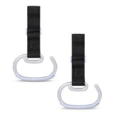 AIR BOSS ACE 皮革多用途掛環, 2個, 摩登黑