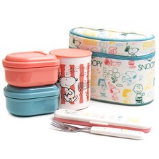 Skater 史努比印花便當盒組 KCLJC6AG 560ml, 史努比, 1組