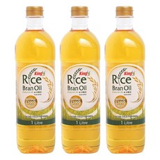 Kingriceoil King 特級玄米油, 3個, 1L