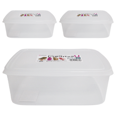 NAKAYA K233 U型保鮮盒, 3個, 1組