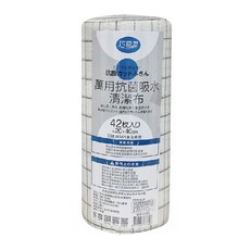 巧易潔 萬用抗菌吸水清潔布 42枚入 20x40cm, 1組, 白色