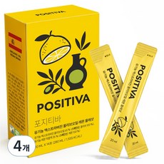 포지티바 유기농 엑스트라버진 올리브오일 레몬 올레샷 스틱 14p, 4개, 280ml