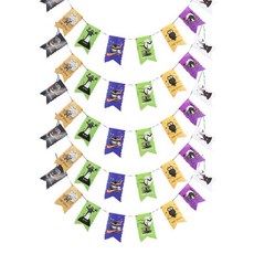 派對用品 萬聖節紙掛旗 5入, 三角旗