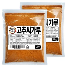 복이네먹거리 국산 고추씨가루, 500g, 2개