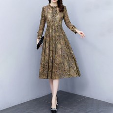 ATTERLIC 民族風荷葉邊雪紡洋裝 00565, M