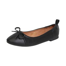 라블 뒷밴딩 리본 플랫슈즈