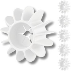 Green Living 防衣物纏繞矽膠洗衣球 S, 6個, 白色