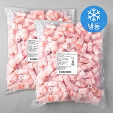 미트코리아 네덜란드산 돌돌이 대패삽겹살 2mm (냉동), 2.5kg, 2봉