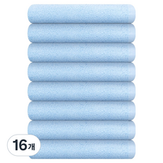 Songwol 松月 營業用 美容 輕便多用途洗臉毛巾 34, 16個, 天藍色