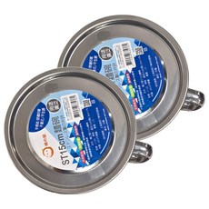 MIKA HOUSE 橘之屋 ST不銹鋼麵碗 15cm 附蓋 單邊把手 適用瓦斯爐/電磁爐 Set 2個, 銀色