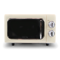 cooing home appliances 復古微波爐 旋鈕式 20L 純淨奶油白, MC-RCR20A