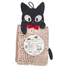 Senko 擦手巾 可愛貓咪造型 100%超細纖維 吸水速乾, 魔女宅急便 吉吉 淡紅色, 1個