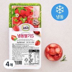 뉴뜨레 가당 딸기 슬라이스 (냉동), 1kg, 4개