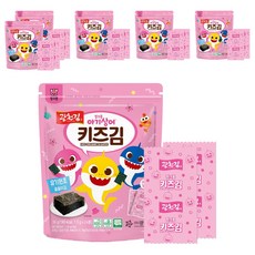 Kwang Cheon Kim 廣川海苔 鯊魚寶寶海苔 24包入, 36g, 6袋